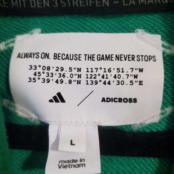 Adidas Golf Adicross Hooded Pullover Sweatshirt Green L - Picture 16 of 16
